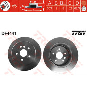 Тормозной диск TRW, арт. DF4441 Тормозной диск TRW, арт. DF4441