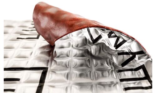 Вибропоглощающий материал Шумoff Light 2, толщина 2мм, 2.4кг/м², КМП 0.18, лист 370х270мм, арт. 0137004