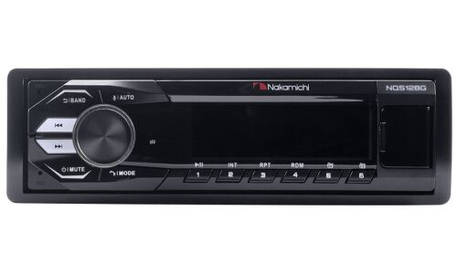 Автомагнитола Nakamichi NQ512BG, 1 DIN, USB/AUX/Bluetooth, 4х50Вт, пульт ДУ, зелёная подсветка