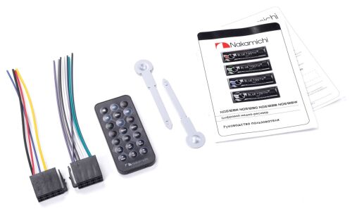 Автомагнитола Nakamichi NQ512BG, 1 DIN, USB/AUX/Bluetooth, 4х50Вт, пульт ДУ, зелёная подсветка