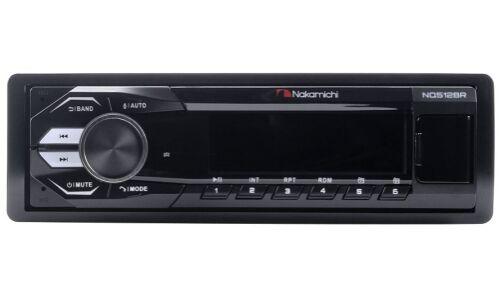 Автомагнитола Nakamichi NQ512BR, 1 DIN, USB/AUX/Bluetooth, 4х50Вт, пульт ДУ, красная подсветка