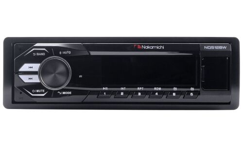 Автомагнитола Nakamichi NQ512BW, 1 DIN, USB/AUX/Bluetooth, 4х50Вт, пульт ДУ, белая подсветка