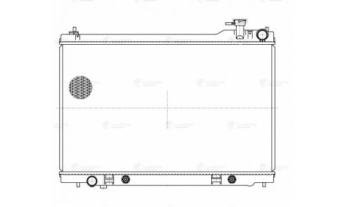 Радиатор охлаждения двигателя Luzar, для Infiniti FX35, арт. LRc 1480