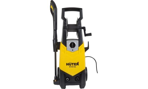 Мойка высокого давления Huter W165-QL, 220В, 1.9кВт, 165бар, 375л/ч, длина шланга 5м, с насосом для забора воды, на колёсах, арт. 70/8/12