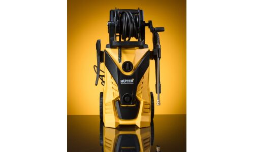 Мойка высокого давления Huter W210i Professional, 220В, 2.6кВт, 210бар, 450л/ч, длина шланга 8м, с водяным охлаждением и с насосом для забора воды, на колёсах, арт. 70/8/18