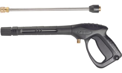 Мойка высокого давления Huter W210i Professional, 220В, 2.6кВт, 210бар, 450л/ч, длина шланга 8м, с водяным охлаждением и с насосом для забора воды, на колёсах, арт. 70/8/18