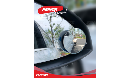 Зеркало заднего вида вспомогательное Fenox, круглое, Ø50мм, универсальное, на двустороннем скотче, 2 шт, арт. FAO1009