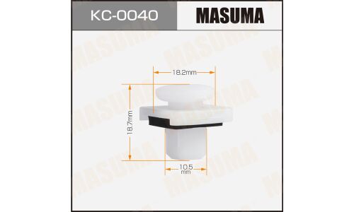 Клипса автомобильная (автокрепеж) MASUMA 0040-KC [уп.50]