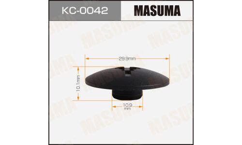 Клипса автомобильная (автокрепеж) MASUMA 0042-KC [уп.50]