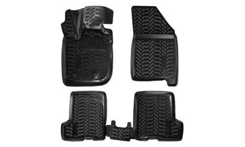 Коврики модельные Airline 3D для LADA XRAY 2016+, для переднего и заднего ряда, полимер, черный цвет, 4шт