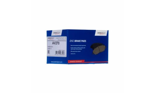 Колодки тормозные дисковые Avantech, задние, комплект на ось (4 шт), арт. AV270