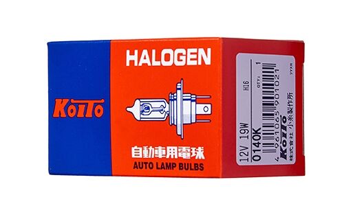 Лампа галогенная Koito Halogen H16 (PGJ19-3, T11), 12В, 19Вт, 3200К, 1 шт, арт. 0140K