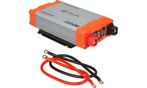 Инвертор напряжения Airline, 12В(DC)→220В(AC), 50Гц, 1500Вт, (+USB 5В), арт. API-1500-08