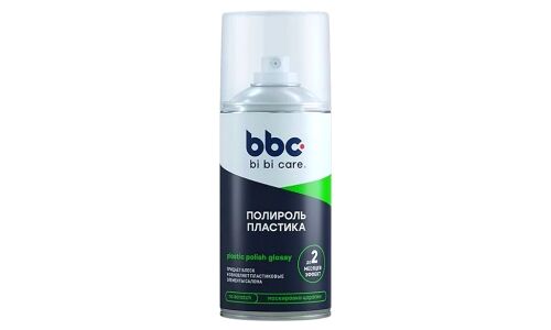 Полироль салона BiBiCare Plastic Polish Glossy, возвращает первоначальный вид пластика, с антистатическим эффектом, аэрозоль 210мл, арт. 4020