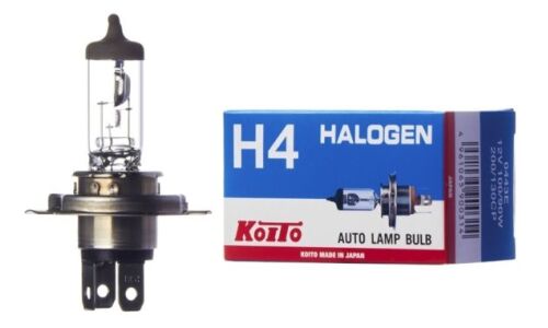 Лампа галогенная Koito Halogen H4 (P43t, T16), 12В, 100/90Вт, 3200К, 1 шт, арт. 0443E