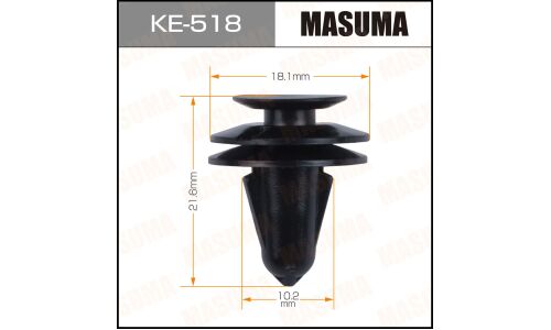 Клипса крепёжная обшивки двери Masuma, для Ford, арт. KE-518