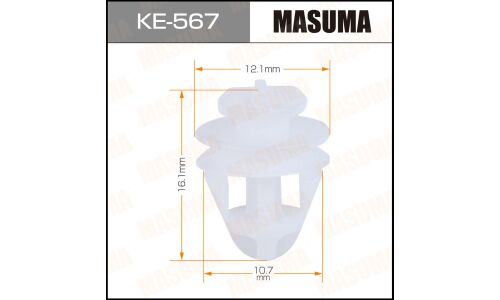 Клипса крепёжная накладок порога Masuma, для Renault, арт. KE-567