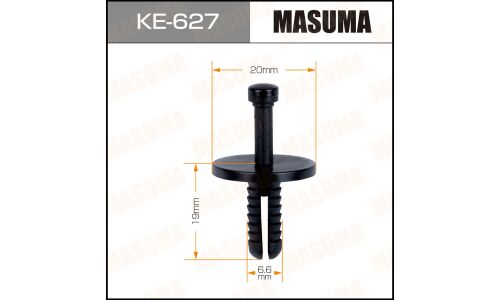 Клипса автомобильная (автокрепеж) MASUMA 627-KE [уп.50]