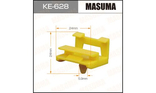 Клипса автомобильная (автокрепеж) MASUMA 628-KE [уп.50]