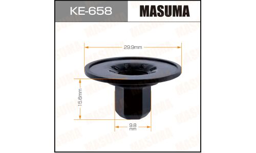 Клипса крепёжная фиксатора защиты днища Masuma, для Audi, Skoda, Volkswagen, арт. KE-658