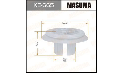 Заклёпка распорная уголка зеркала Masuma, для Skoda, Volkswagen, арт. KE-665