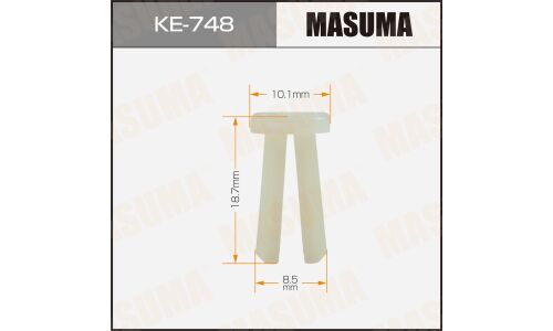 Клипса автомобильная (автокрепеж) MASUMA 748-KE [уп.50]