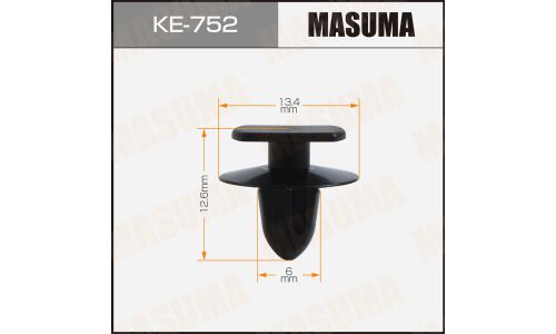 Клипса автомобильная (автокрепеж) MASUMA 752-KE [уп.50]
