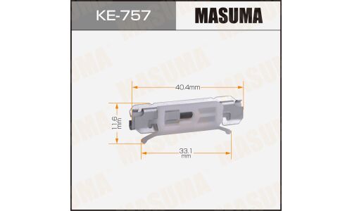 Клипса автомобильная (автокрепеж) MASUMA 757-KE [уп.50]