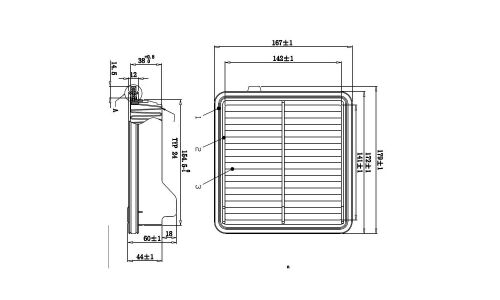 Фильтр воздушный Double Force A-888, арт. DFA18004