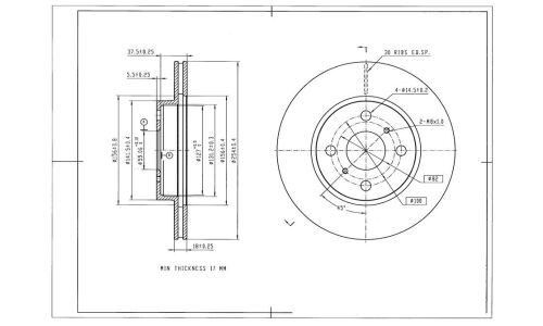 Диск тормозной Avantech, арт. BR3055S