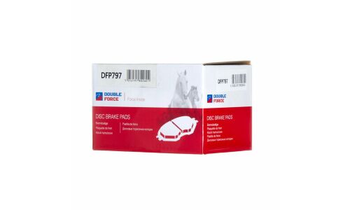 Колодки тормозные дисковые Double Force, передние, комплект на ось (4 шт), арт. DFP797