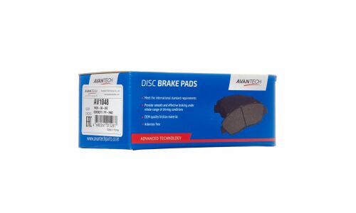 Колодки тормозные дисковые Avantech, передние, комплект на ось (4 шт), арт. AV1048
