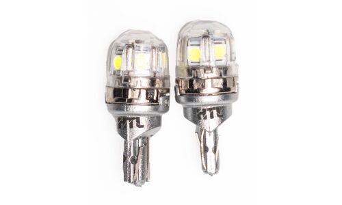 Лампа светодиодная HTL W5W (W2.1x9.5d, T10), 12В, 3Вт, 6200К, 1 шт, арт. Л0410