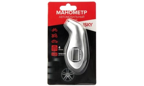 Манометр шинный iSky, цифровой, 7.5атм, с подсветкой, арт. iPG-1E