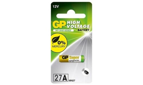Батарейка щелочная GP Batteries, A27 / V27A / A27BP / G27A / MN27 (8LR732), 12В, 1 шт, арт. GP27AF-2C1