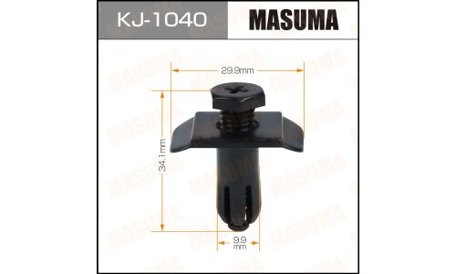 Клипса крепёжная бампера Masuma, для Mazda, арт. KJ-1040
