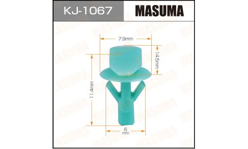 Клипса крепёжная уплотнителей дверей Masuma, для Honda, арт. KJ-1067