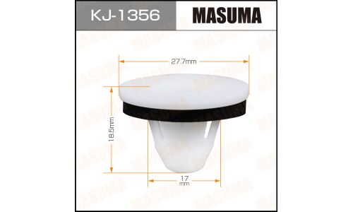Клипса крепежная Masuma KJ-1356 (OEM 90467-18013)