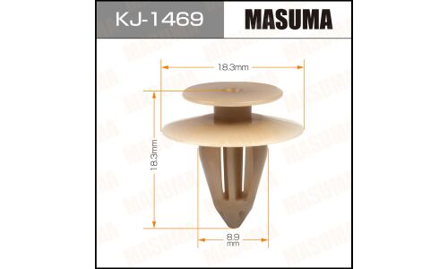Клипса крепёжная обшивки салона Masuma, для Nissan, арт. KJ-1469