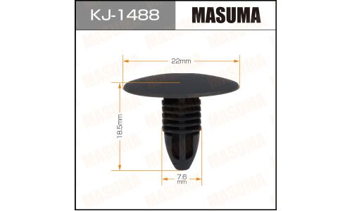 Клипса крепёжная обшивки салона Masuma, для Nissan, арт. KJ-1488