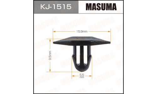 Клипса крепёжная уплотнителей капота Masuma, для Infiniti, Nissan, арт. KJ-1515