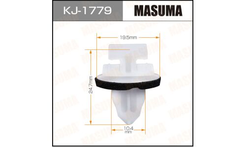 Клипса крепёжная окантовки задней двери Masuma, для Honda, арт. KJ-1779