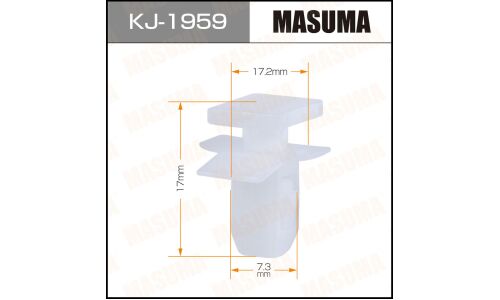 Клипса крепёжная рамки фары Masuma, для Subaru, арт. KJ-1959