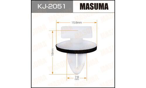 Клипса крепёжная деталей кузова Masuma, для Mitsubishi, арт. KJ-2051