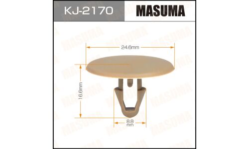 Клипса крепёжная обшивки пола Masuma, для Toyota, арт. KJ-2170