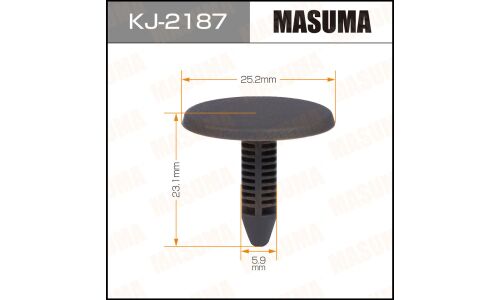 Клипса крепёжная обшивки салона Masuma, для Toyota, арт. KJ-2187