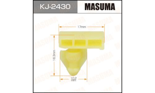Клипса крепёжная молдинга крыла Masuma, для Infiniti, Nissan, арт. KJ-2430