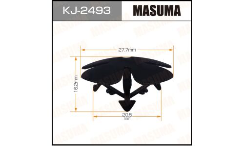 Клипса крепёжная шумоизоляции капота Masuma, для Honda, арт. KJ-2493