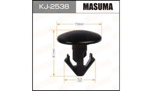 Клипса крепёжная уплотнителей дверей Masuma, для Nissan, арт. KJ-2538