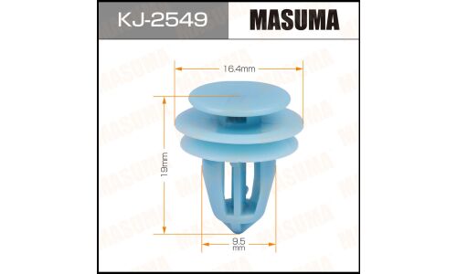 Клипса крепёжная деталей салона Masuma, для Honda, арт. KJ-2549